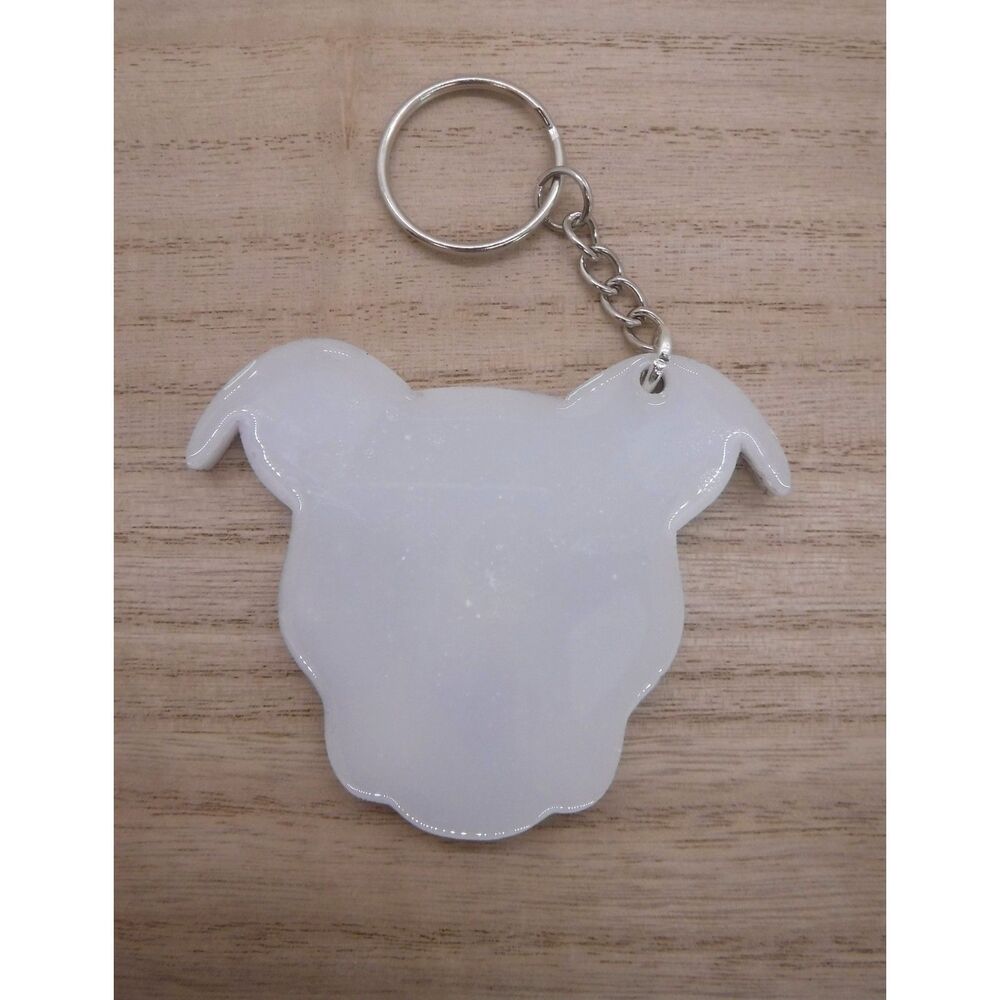 Keychain Pitbull Sugar Skull - Picture 2 of 2